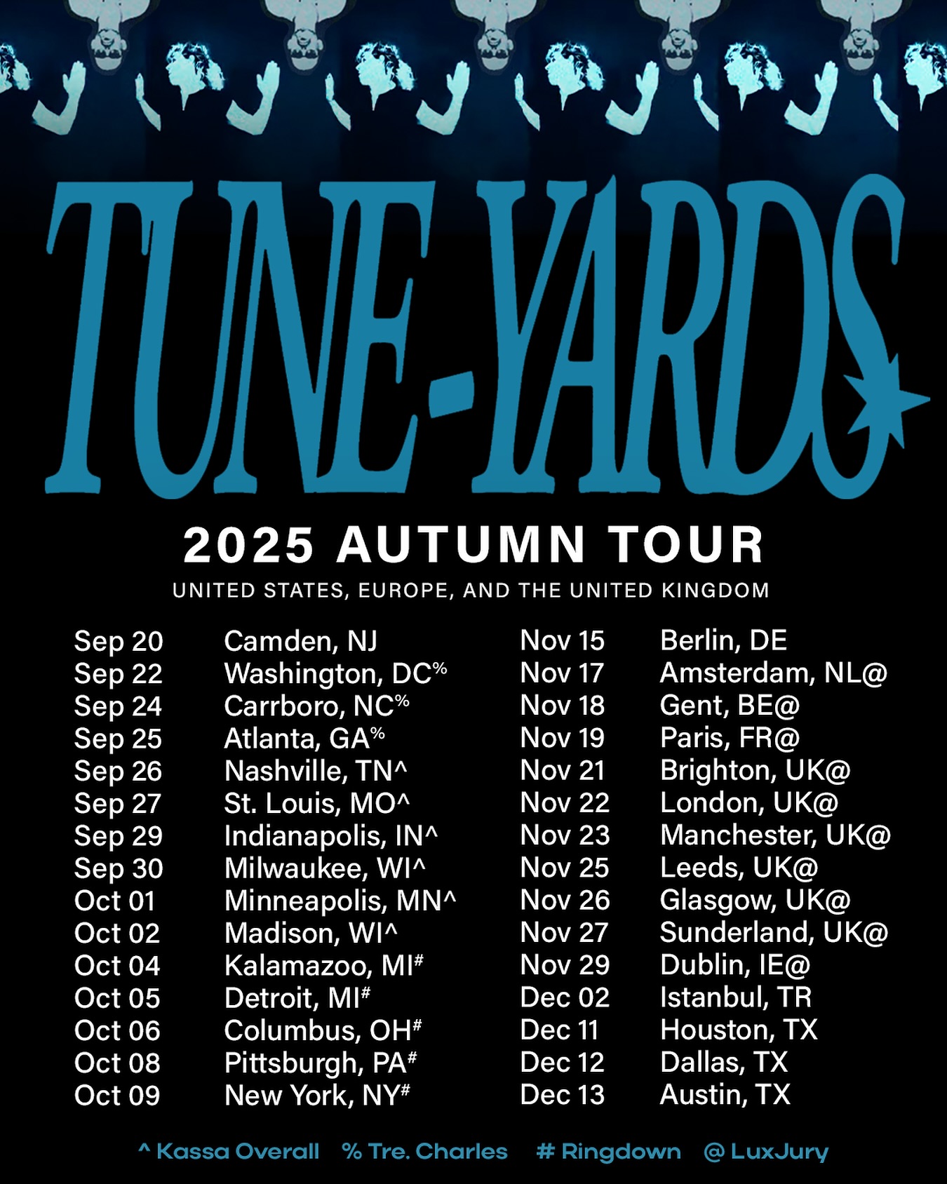 Tune-Yards Tour Poster